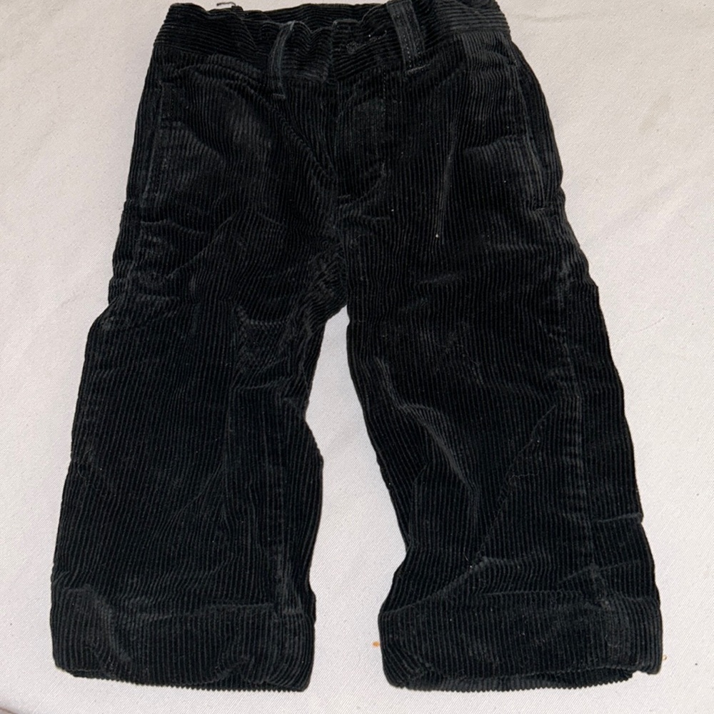 Black wide whale cords for baby. 18 month Polo by Ralph Lauren.